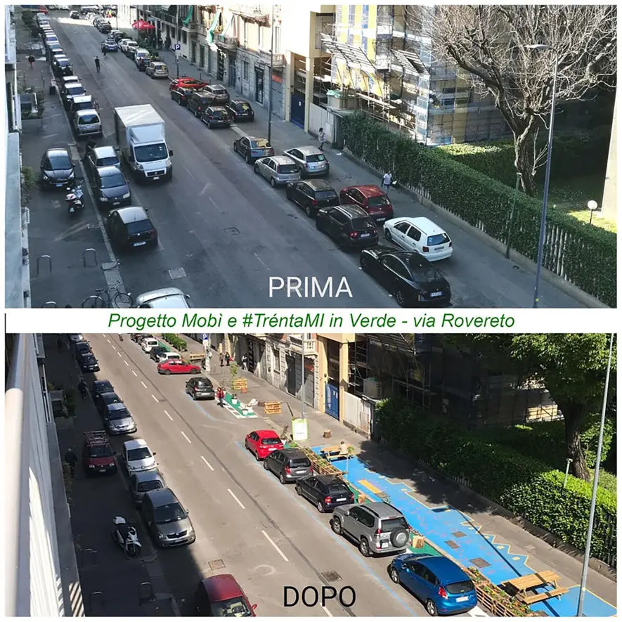 Zona 30 Rovereto - via Rovereto prima e dopo